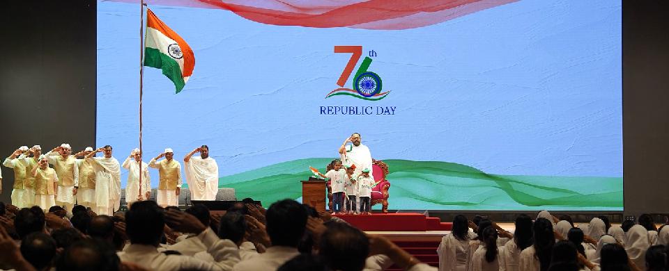 India’s 76th Republic Day Celebrations at the Ashram